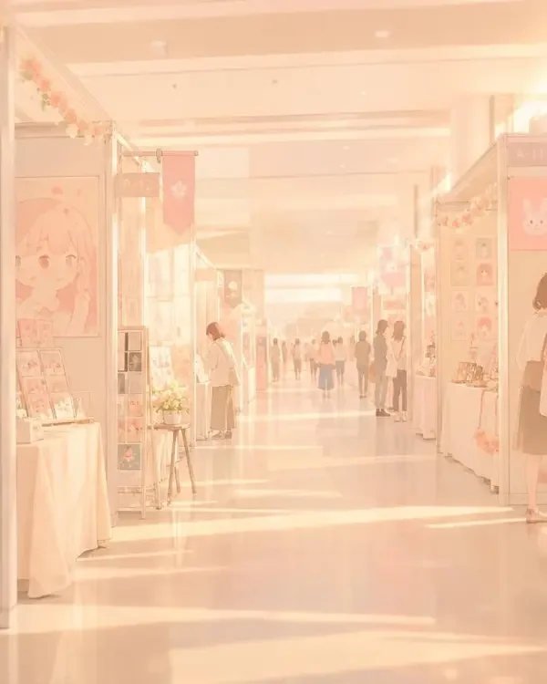 花魁榜第 4 名：秋日漫展前线：三天四城的治愈系摊位巡礼